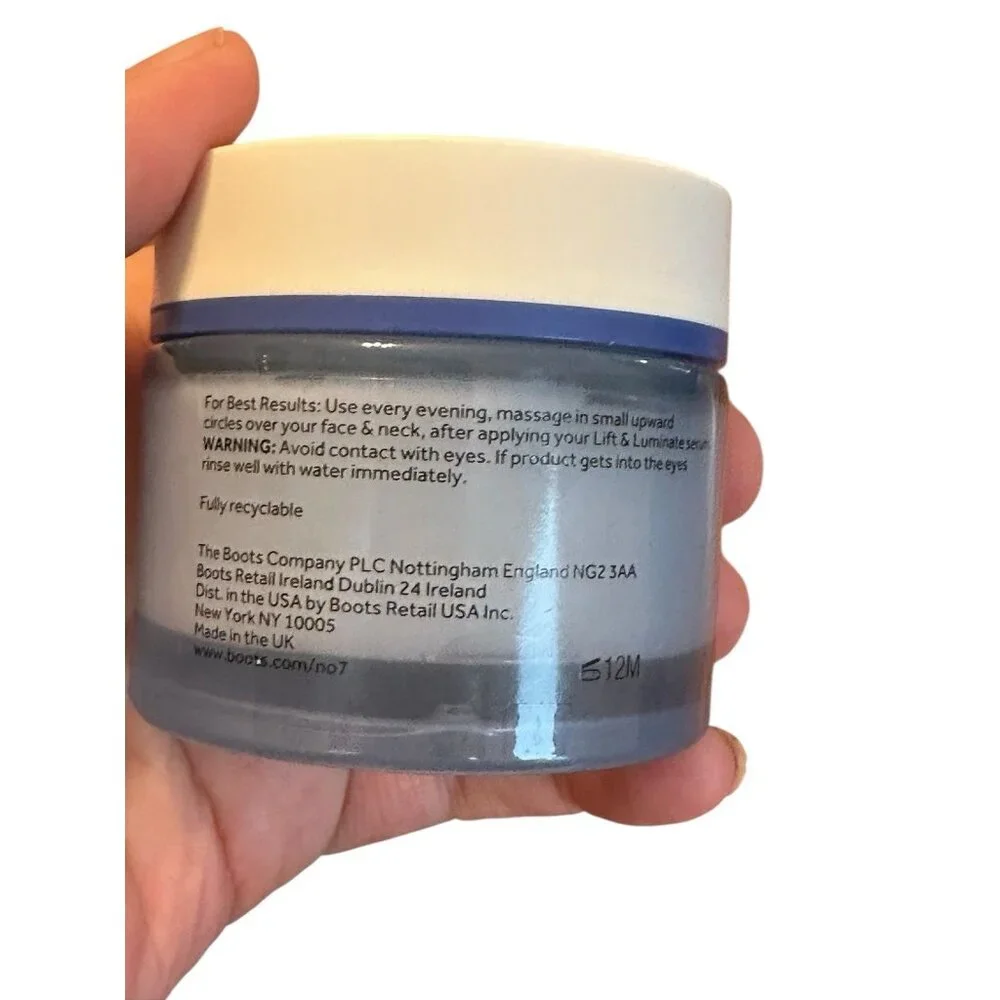 No7‎ Lift & Luminate Triple Action Night Cream Sensitive Skin 1.69 Oz NEW Aging